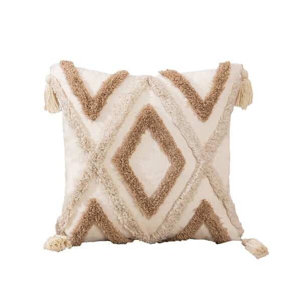 Multicolor Creative Soft Plush Tassel Throw Pillow Cover - Picture 3 of 4